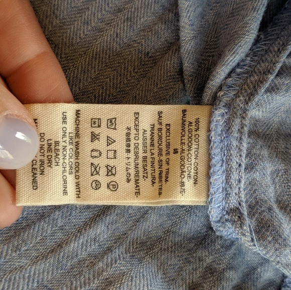 Flowy denim-like top - Picture 7 of 7